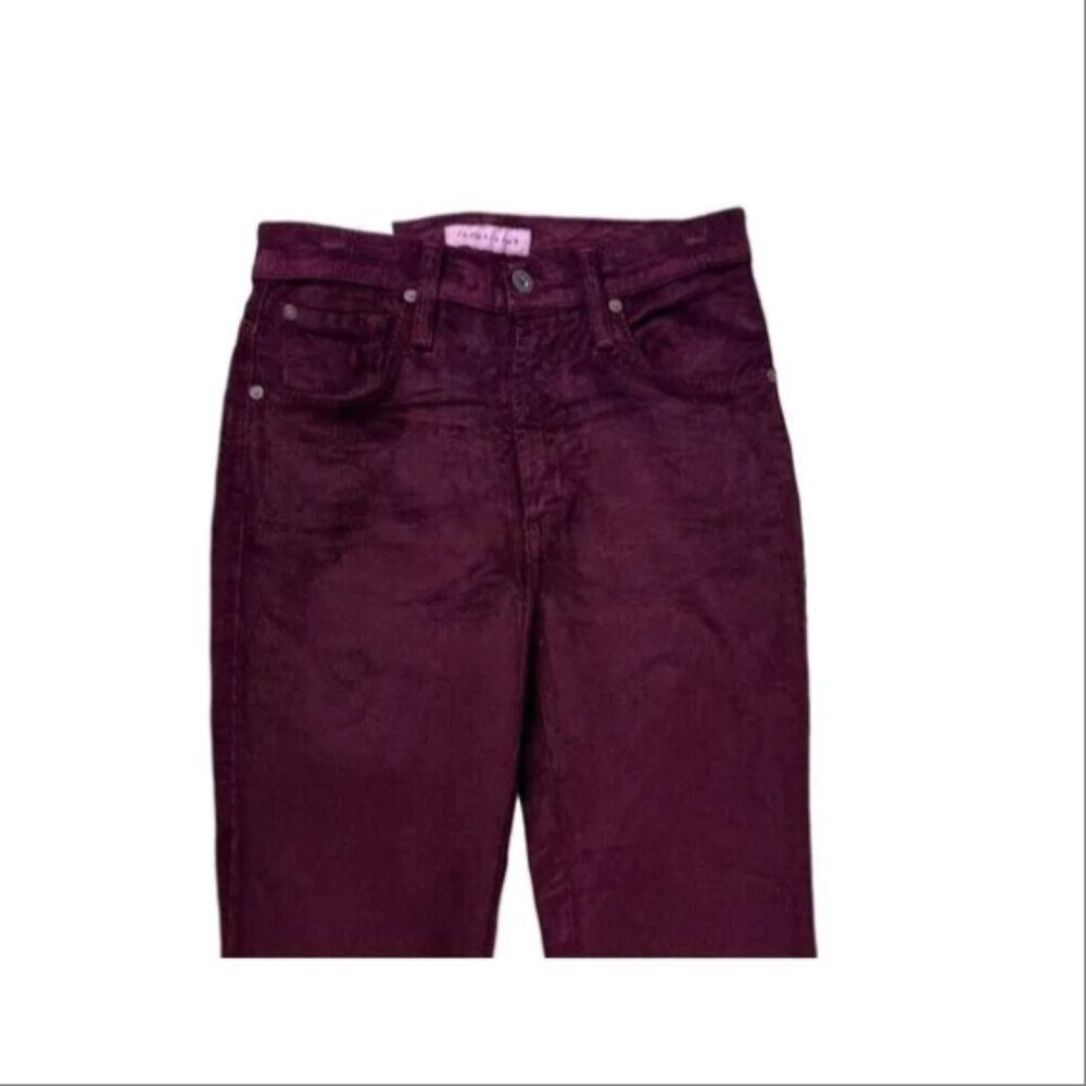 James Jeans Women's Corduroy Pants High Class Skinny Legging Purple 29 NWTs